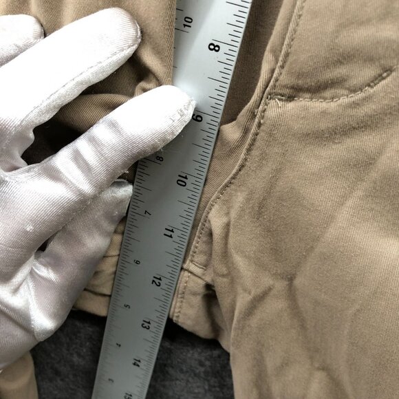 Uniqlo Cotton Relaxed Easy Ankle Pants Mens S Beige Pull On Drawstring - Picture 8 of 9